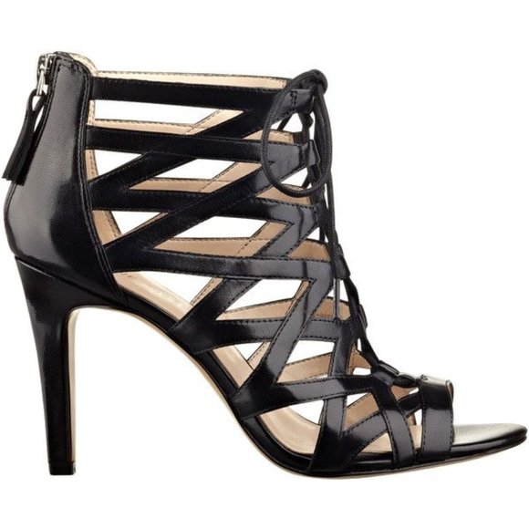 Nine West Shoes - 🔥Nine West Authority Leather Cage Heel- SZ 8.5M🔥